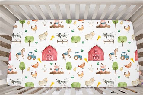 farmhouse crib sheet